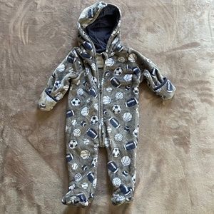 Football theme Warm bodysuit 3-6 months